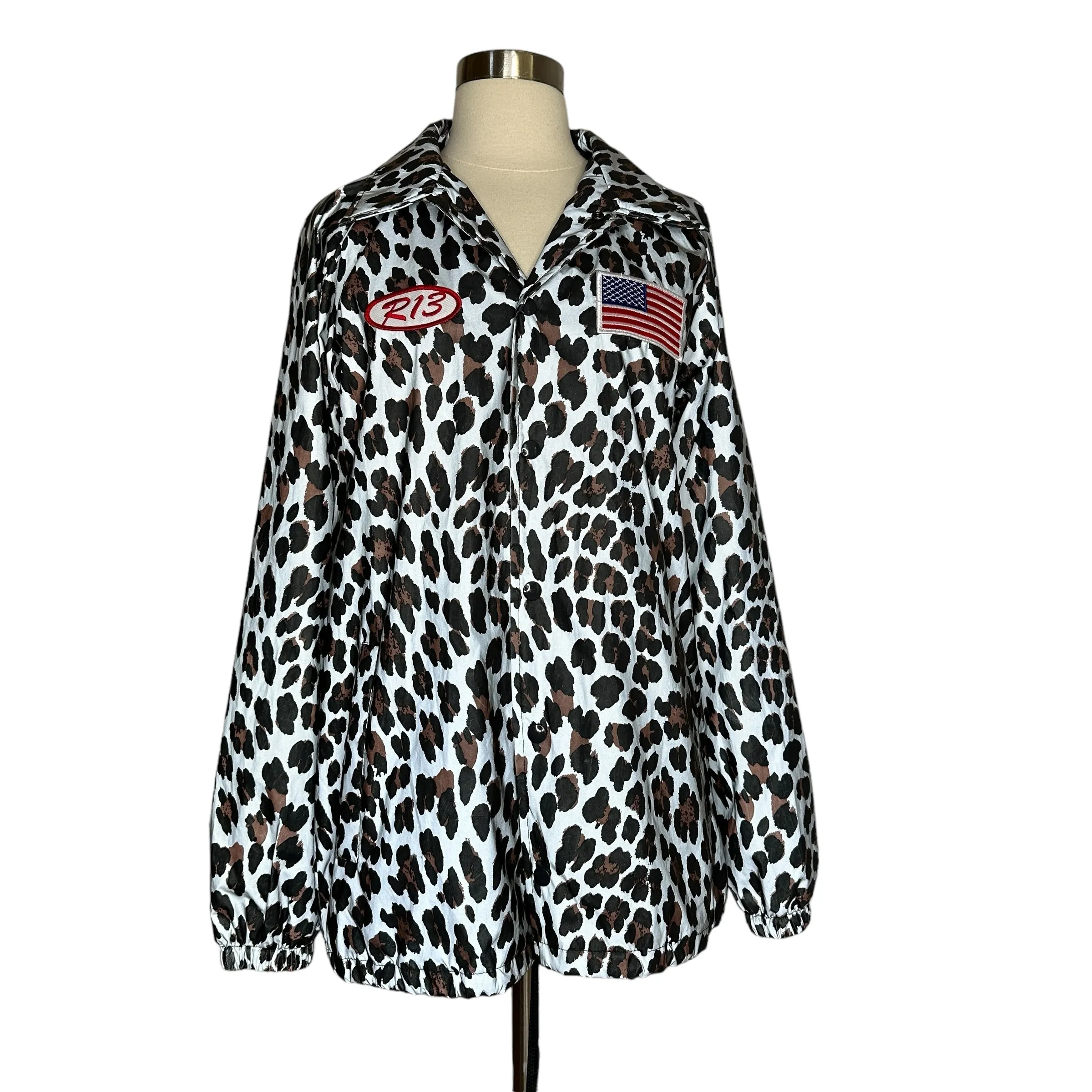 Leopard Nylon Jacket - M