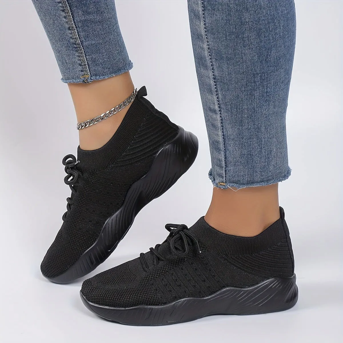 Lightweight Comfortable Breathable Knit Sneakers