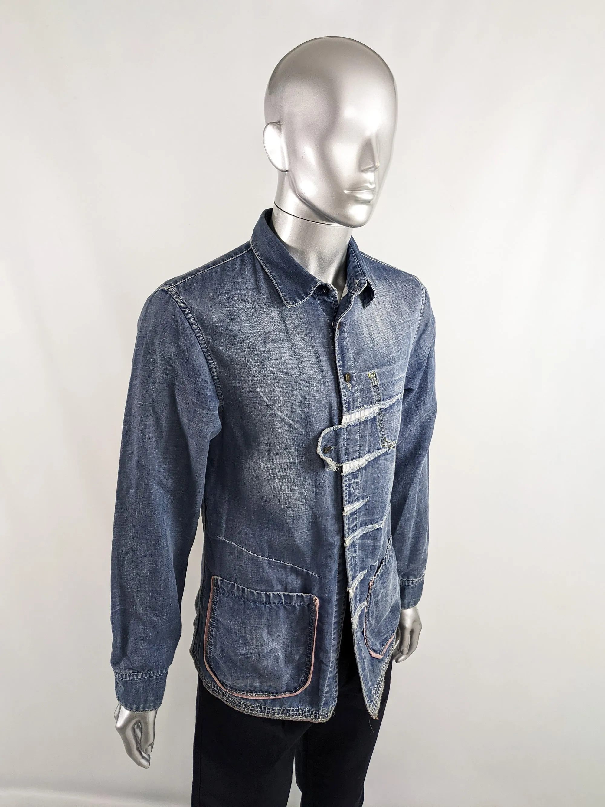 Marithé & Francois Girbaud Mens Vintage Denim Jacket, 1990s