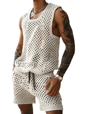 Men's Casual Tank Top & Shorts Set Two-Piece