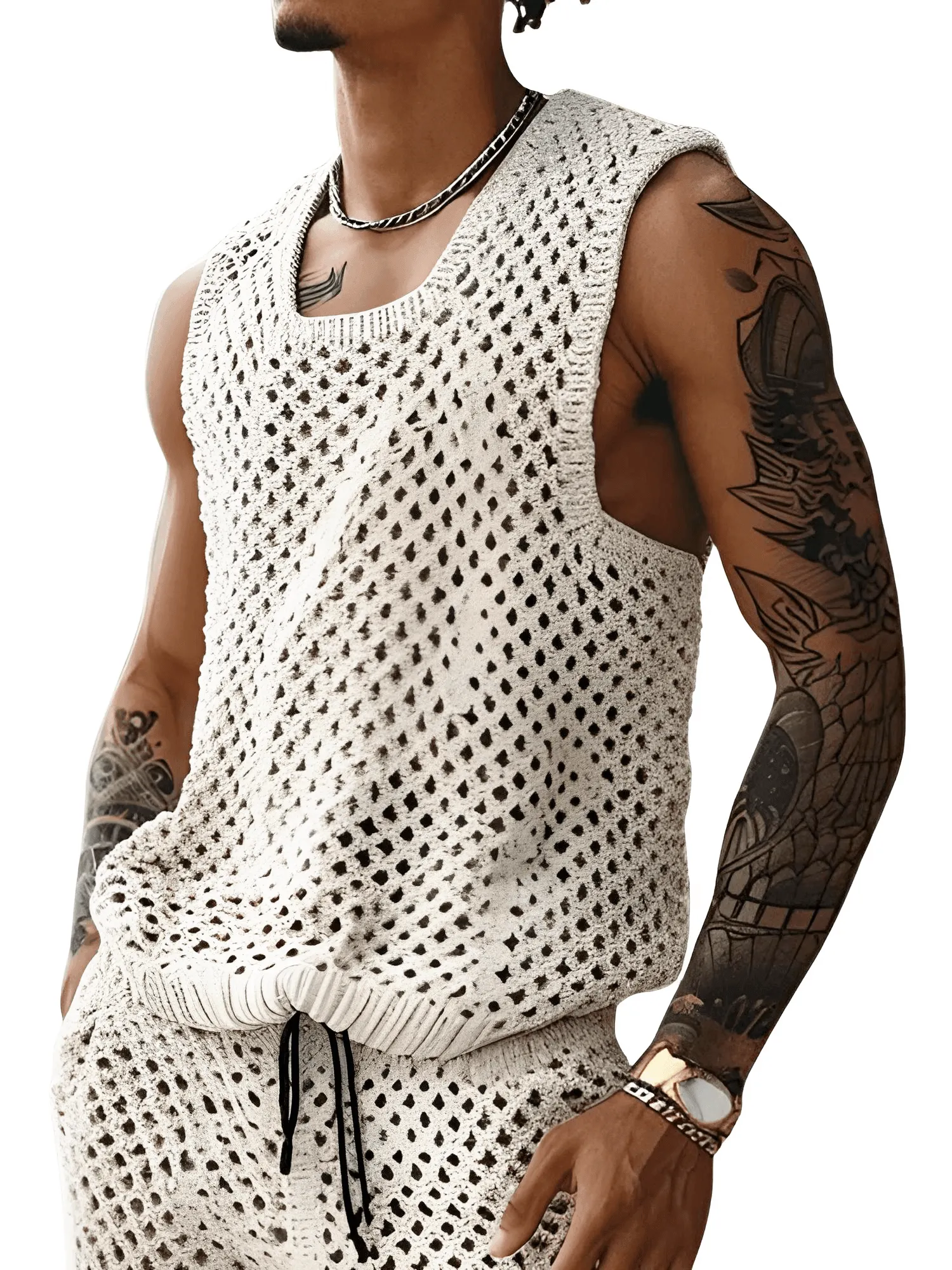 Men's Casual Tank Top & Shorts Set Two-Piece