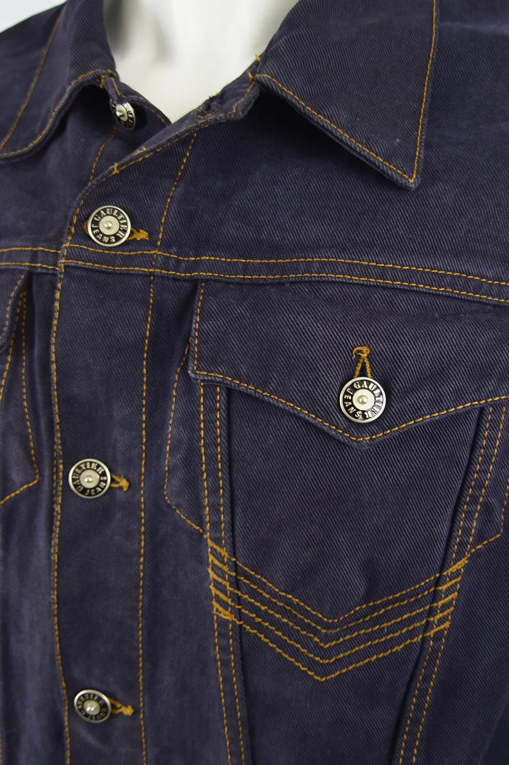 Men's Vintage Indigo Denim Jacket, 1990s