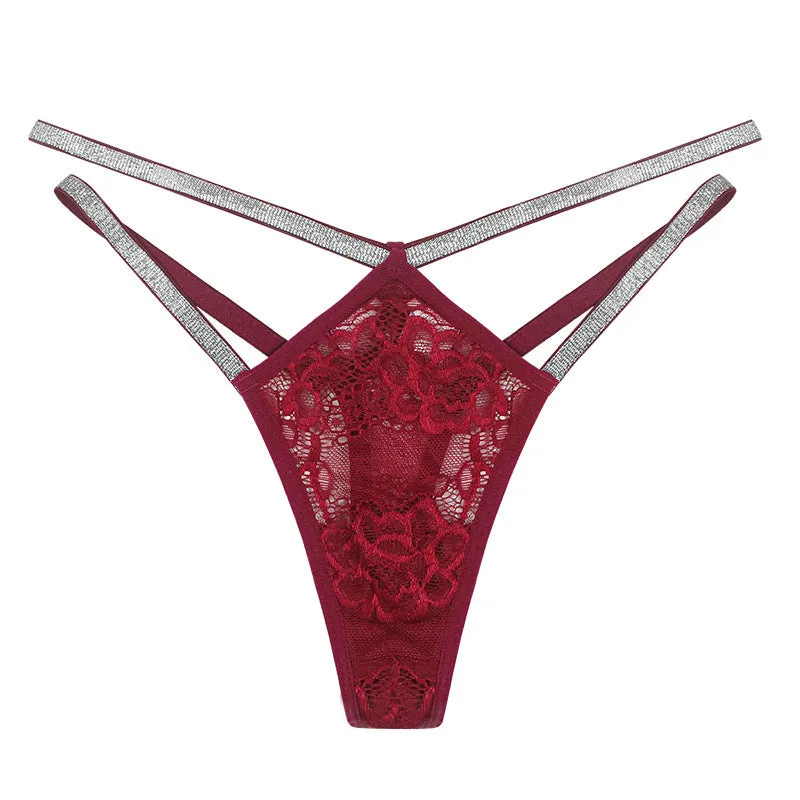 Mesh Traceless Adjustable Lace Thong