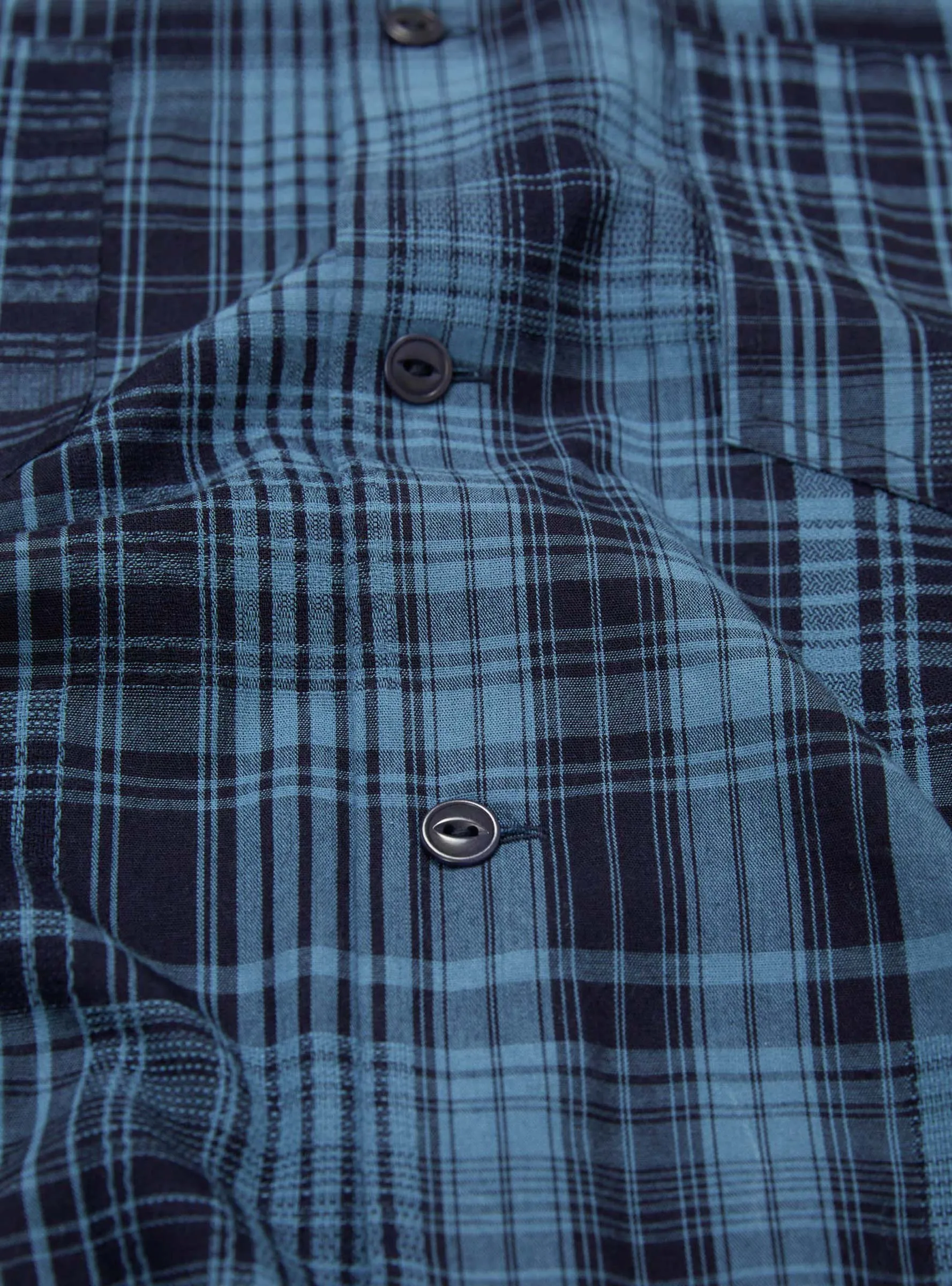 Mitchum Shirt Indigo Check