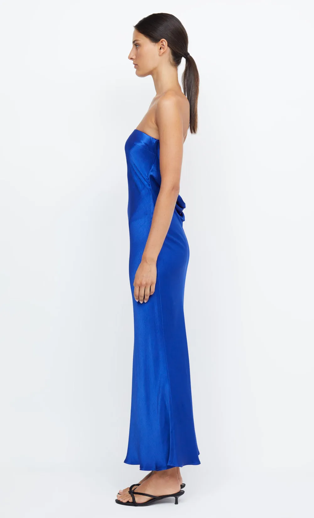 MOON DANCE STRAPLESS DRESS - MEDITERRANEAN BLUE