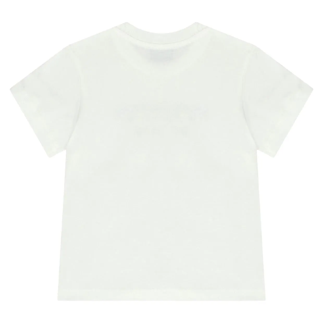 Moschino Baby Logo Lettering Ivory T-Shirt