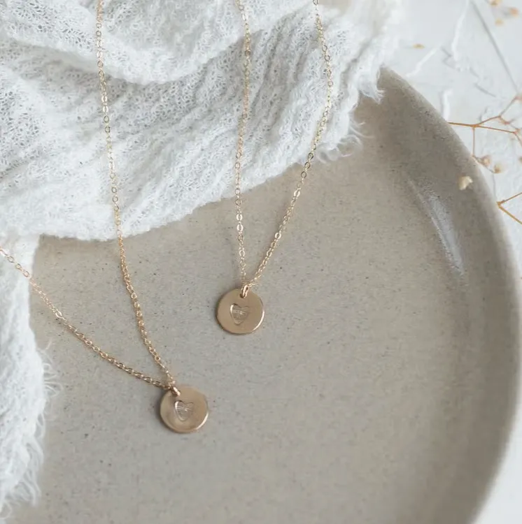 Mother-Daughter Set Gold Filled Necklace