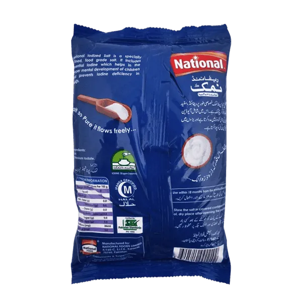 NATIONAL REFINED SALT 800GM