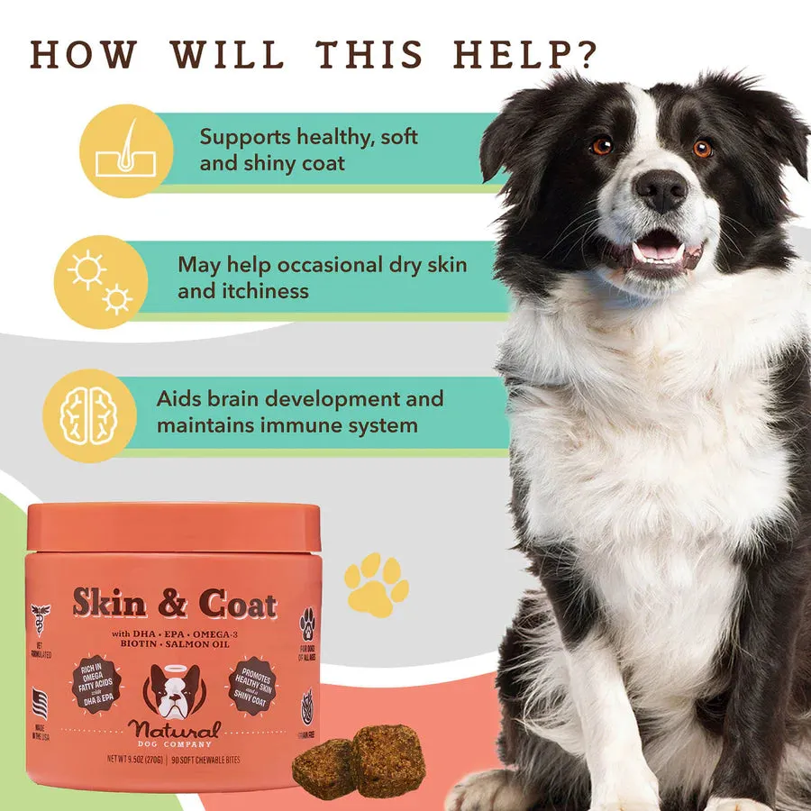 Natural Dog Company Skin & Coat Dog Supplements - Wholesale