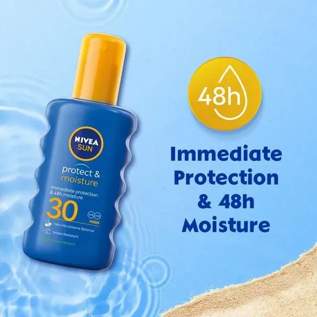 Nivea Sun SPF 30 High Protect & Moisture Sun Spray 200 ml