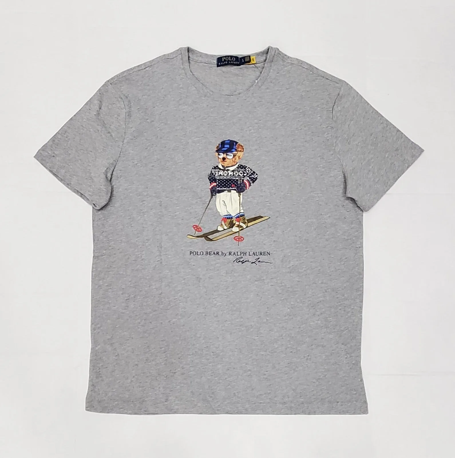 Nwt Polo Ralph Lauren Grey Ski Bear Tee