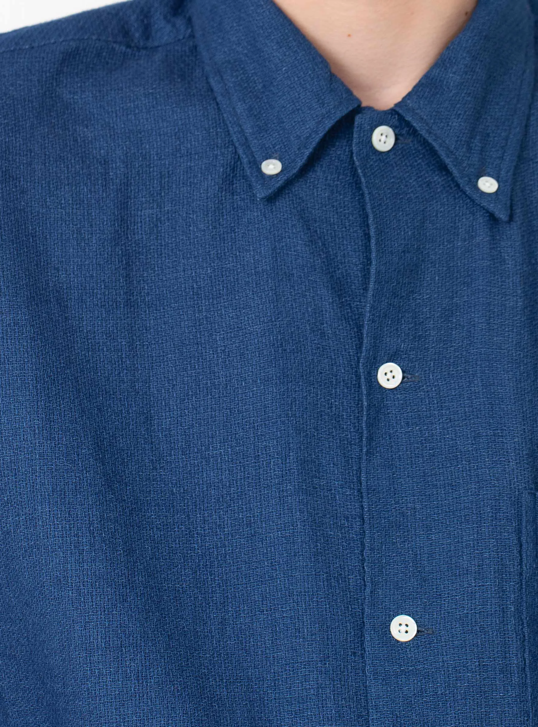 Open B.D. Panama Shirt Indigo Blue