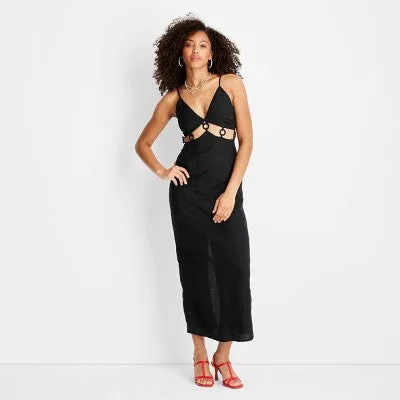 Open Box - Women's Sleeveless Ring Detail Maxi Dress - Future Collective with Jenee Naylor