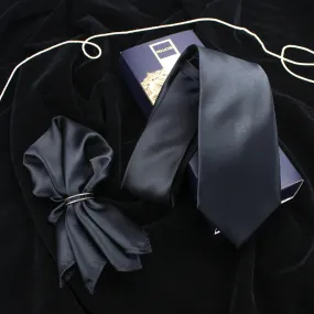 Peluche Refined Neck Tie & Pocket Square Set for Men