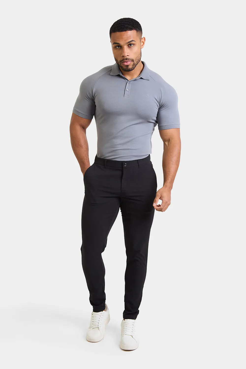 Performance Chino Trouser in Black