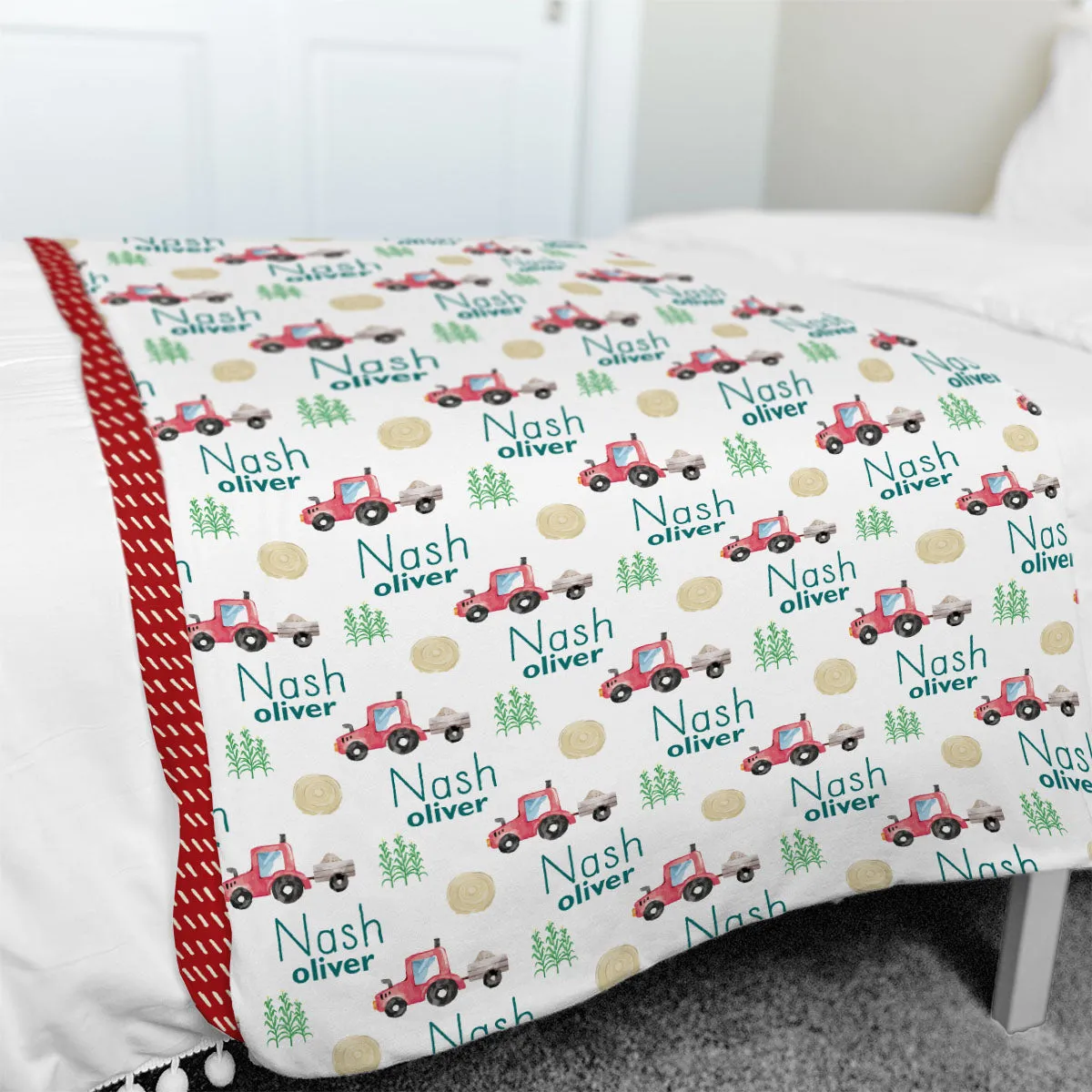 Personalized Big Bear Swaddle Blanket | Harvest Time