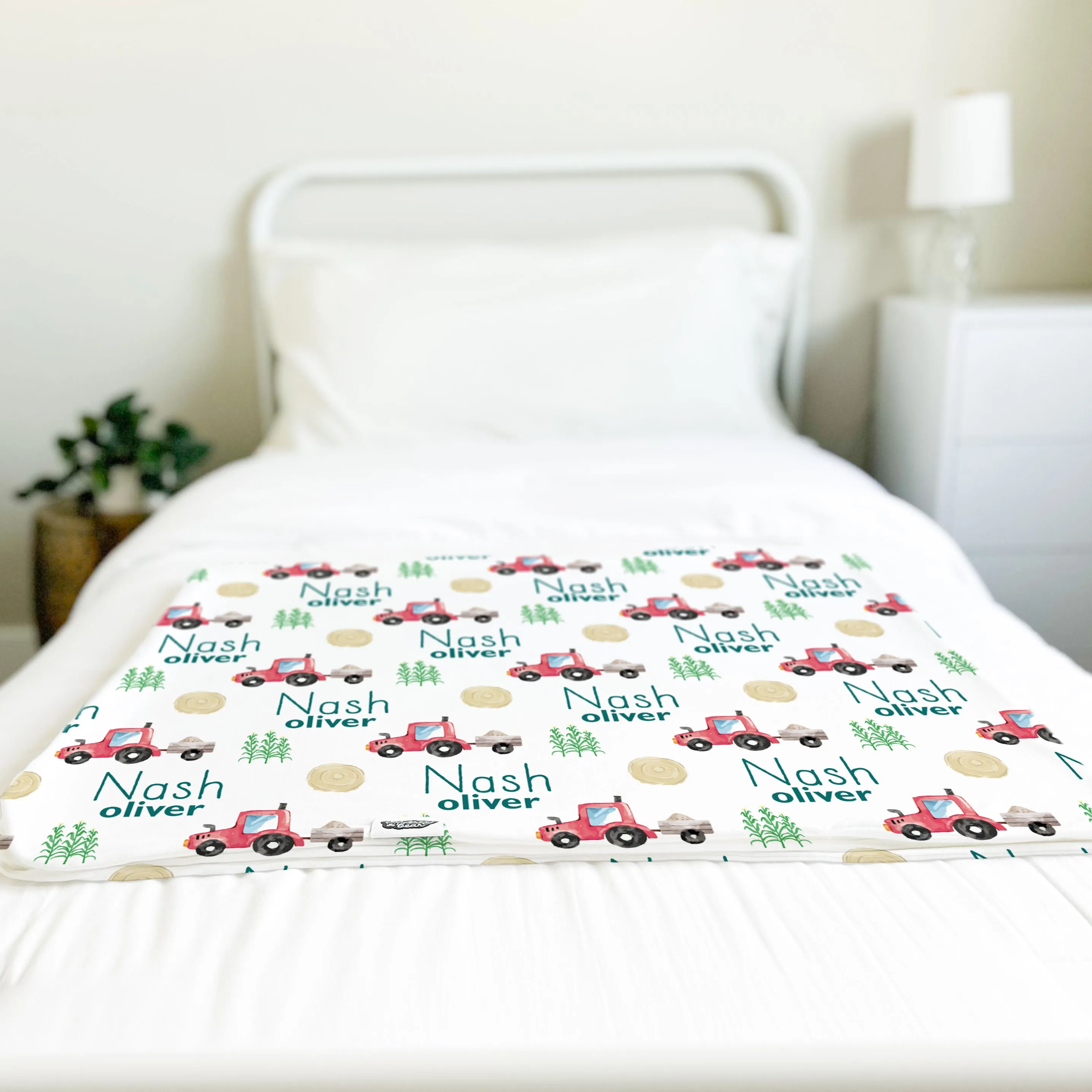 Personalized Big Bear Swaddle Blanket | Harvest Time