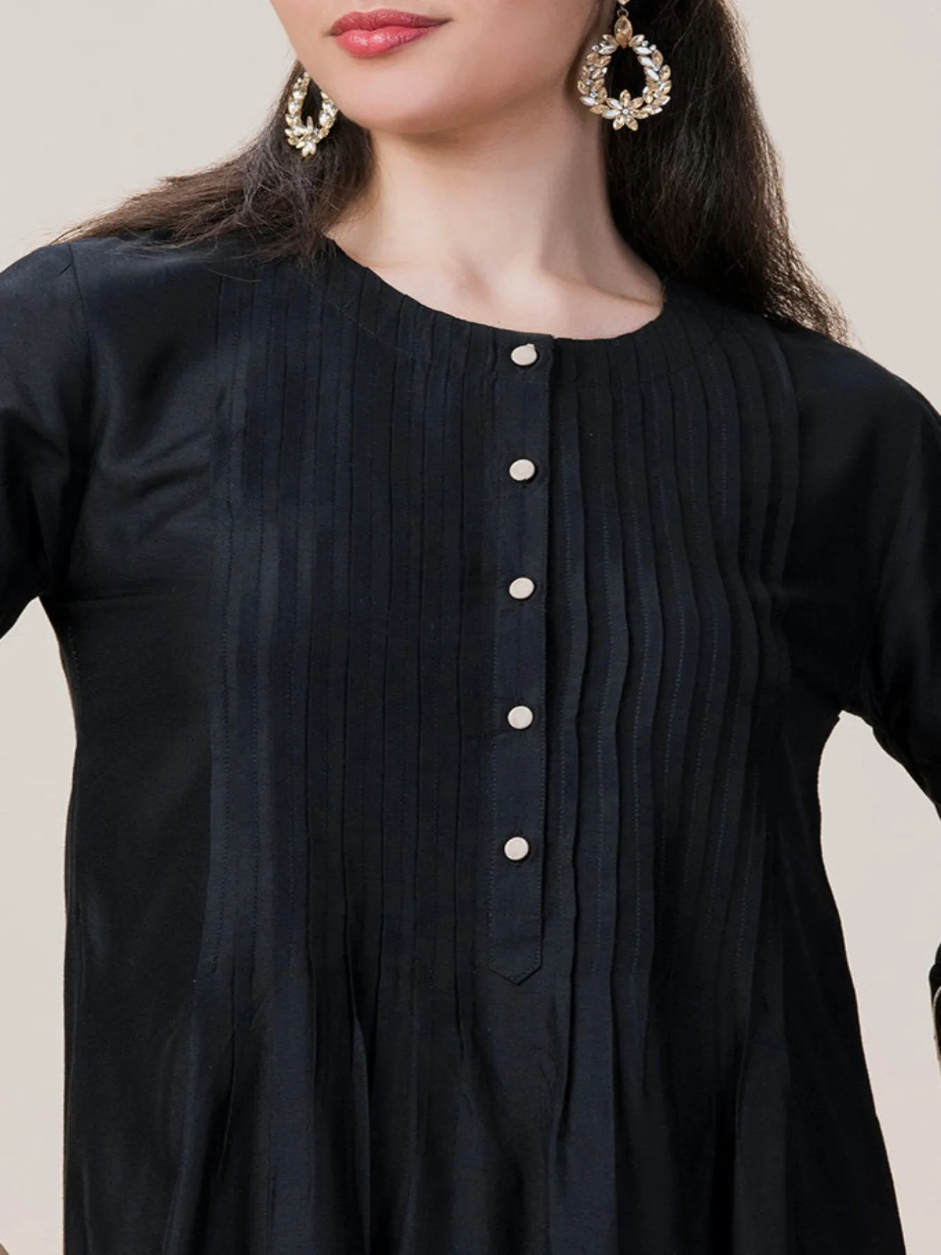 Pleated Emb Festival Kurta Set