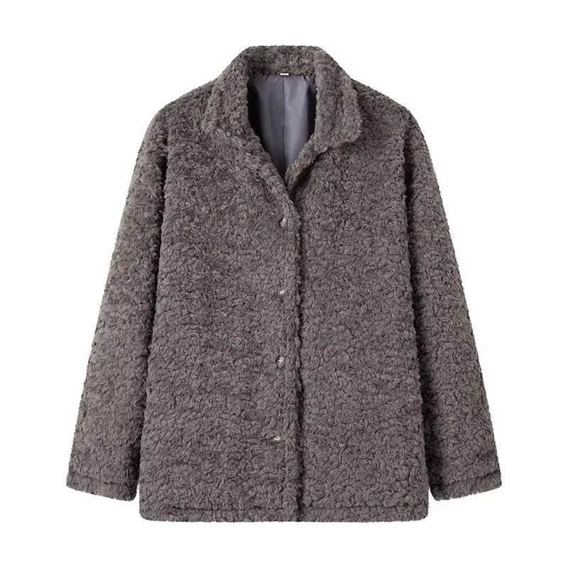 Pre Order: Loose Teddy Fluffy Loop Coat