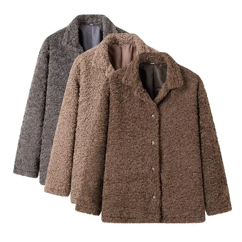 Pre Order: Loose Teddy Fluffy Loop Coat