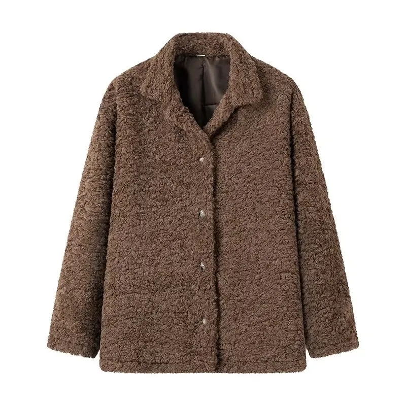 Pre Order: Loose Teddy Fluffy Loop Coat