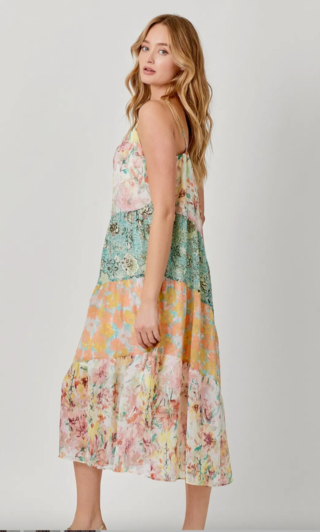 Printed Floral Maxi Dress