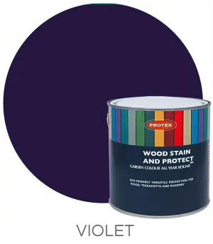 Protek Woodstain & Protect Violet 1ltr