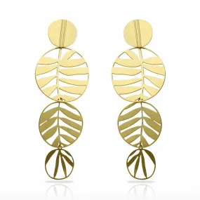 RAS Tropic Gold Long Earrings