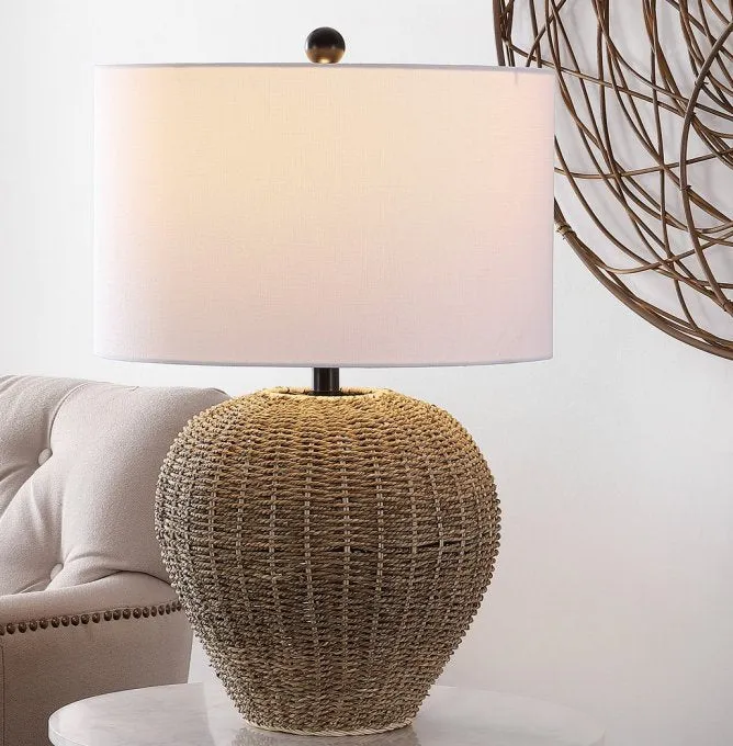 Refined Rattan Table Lamp