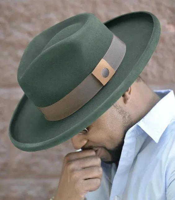 Refined Wide Brim Felt Fedora