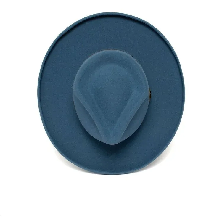 Refined Wide Brim Felt Fedora