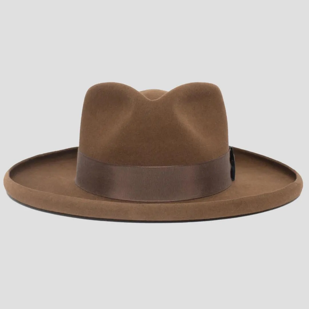 Refined Wide Brim Felt Fedora