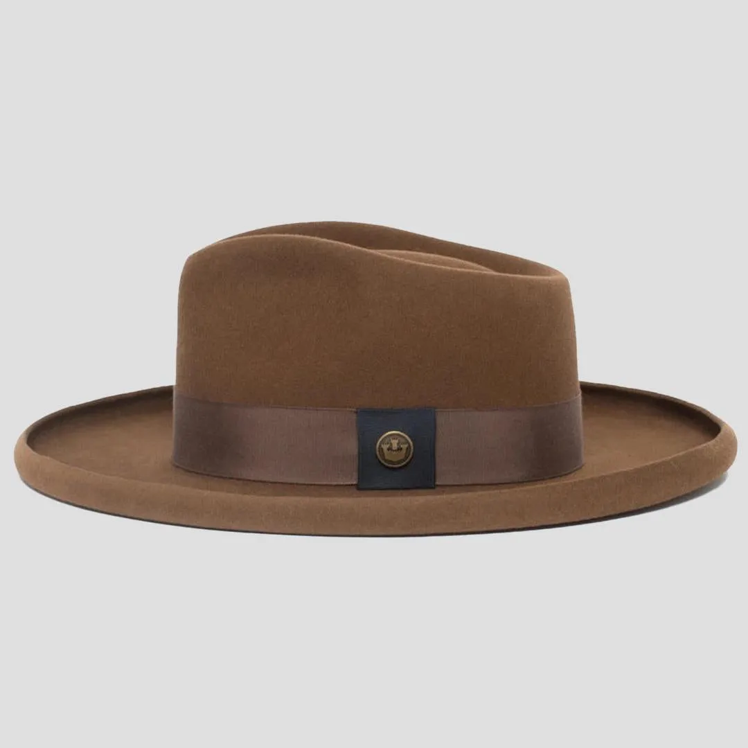 Refined Wide Brim Felt Fedora