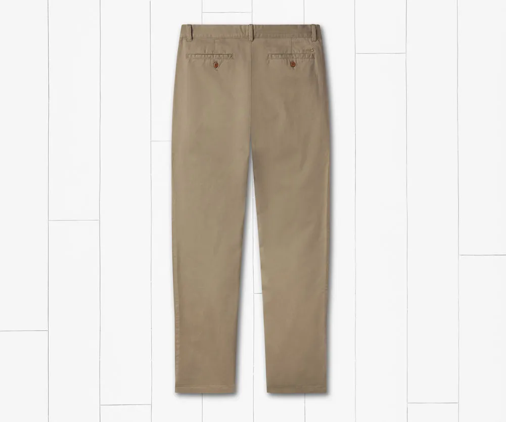 Regretta Stretch Cotton Chino Pant in Burnt Taupe by Southern Marsh