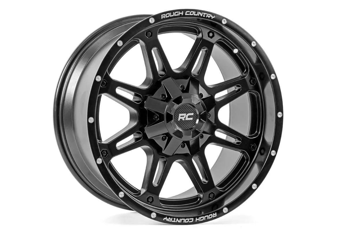 Rough Country 94 Series Matte Black Wheels 20X9 | 2022-2025 Toyota Tundra