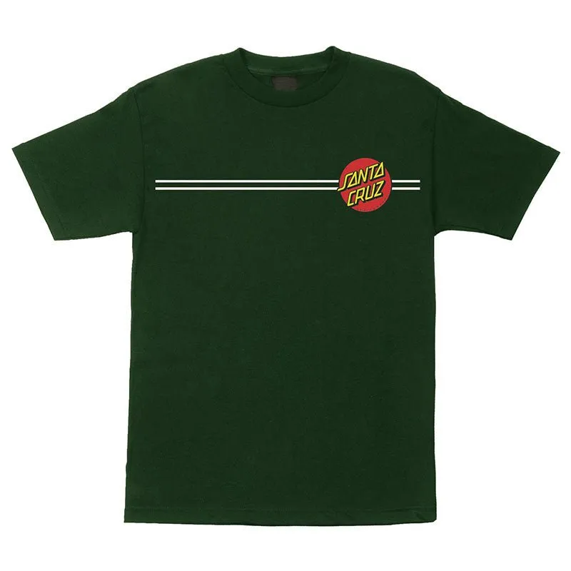 Santa Cruz Classic Dot Short Sleeve Heavyweight Mens Forest Green T-Shirts