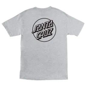 SANTA CRUZ OPUS DOT T-SHIRT HEATHER GREY/BLACK