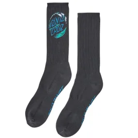 Santa Cruz Wave Dot Mens Crew Socks Black