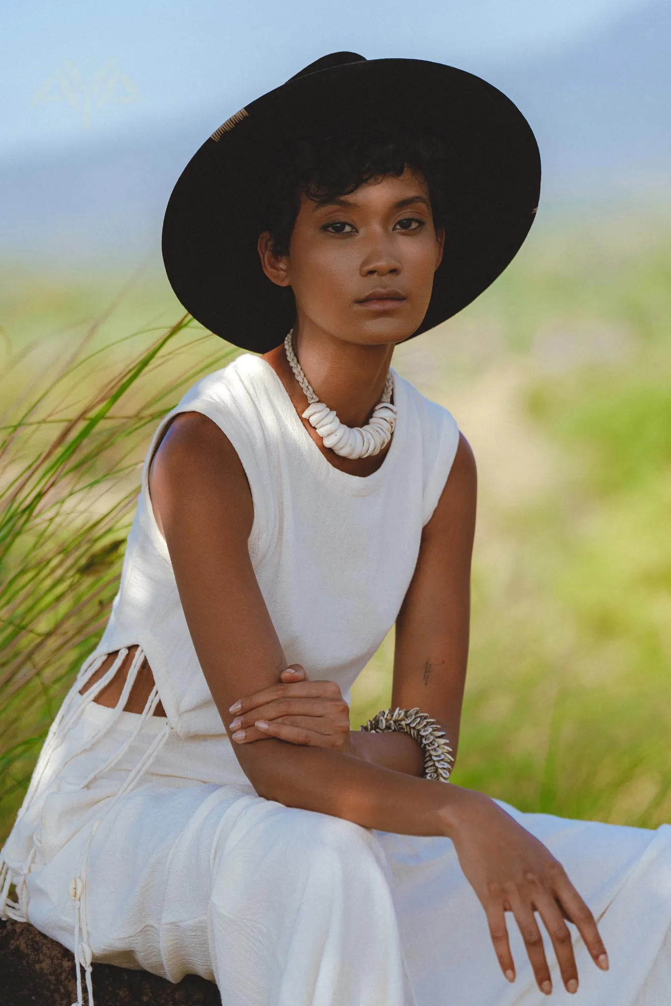 Selkie Dress Off White • Open Sides Macrame Dress • Boho Minimalist Dress