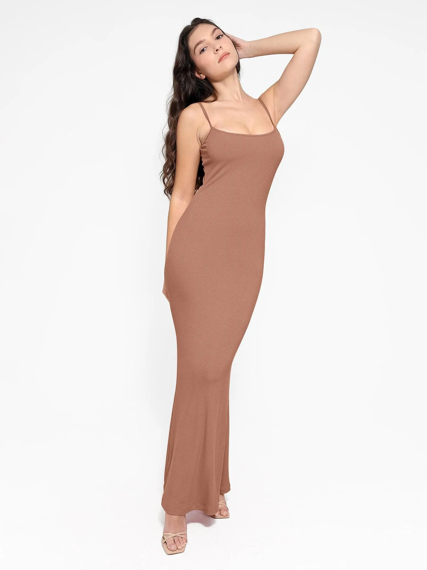 Shapewear Modal Slimming Maxi Slip Dress For Insiders