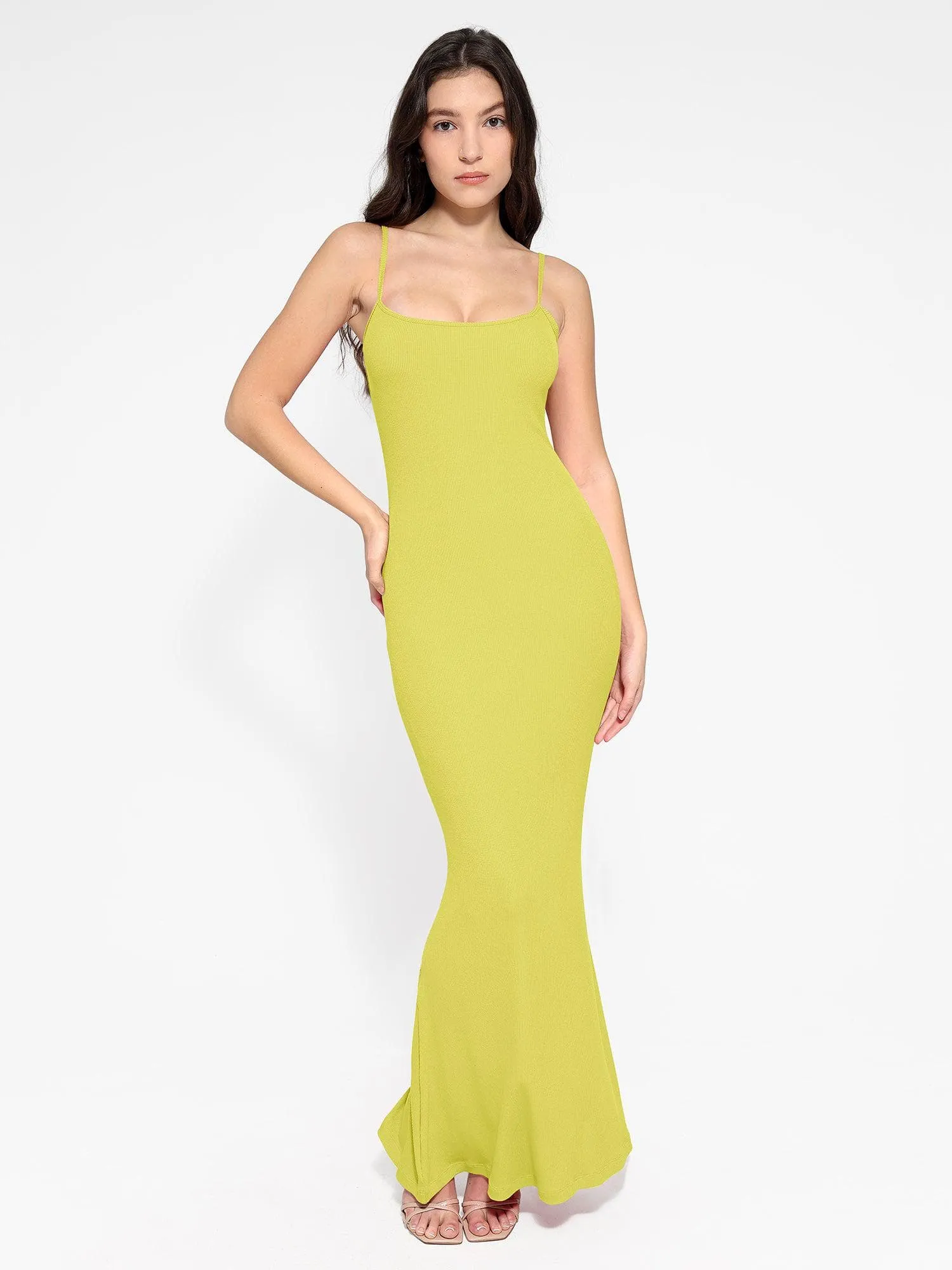 Shapewear Modal Slimming Maxi Slip Dress For Insiders