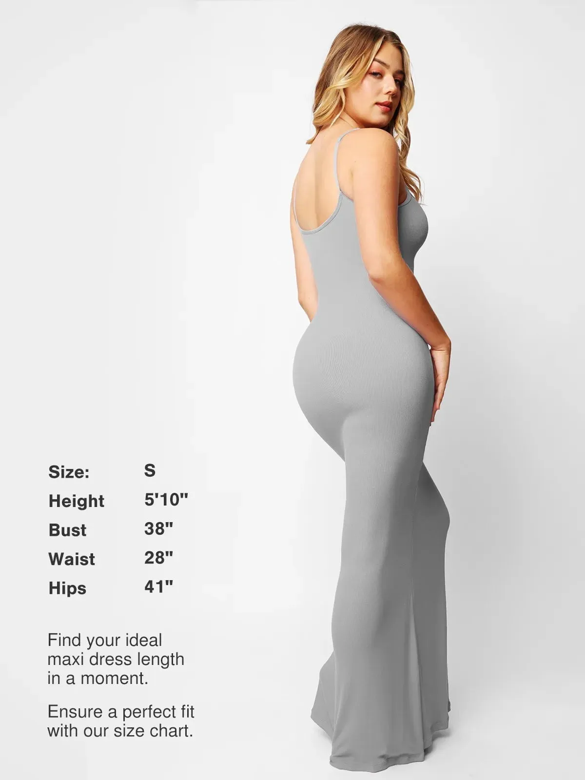 Shapewear Modal Slimming Maxi Slip Dress For Insiders