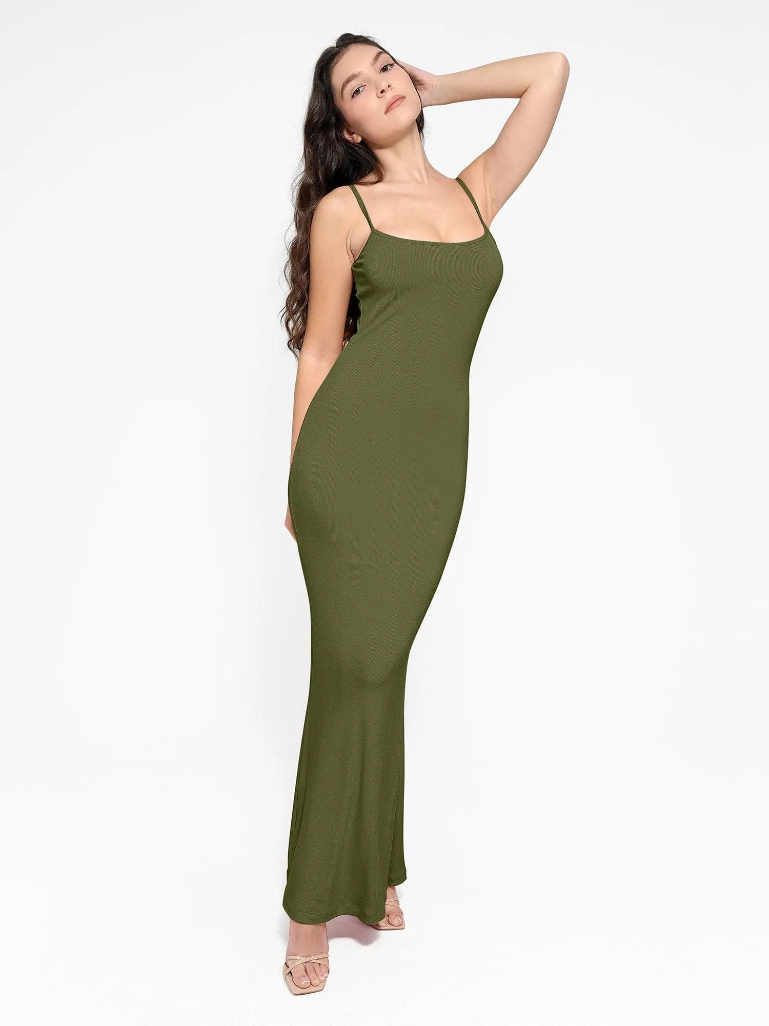 Shapewear Modal Slimming Maxi Slip Dress For Insiders