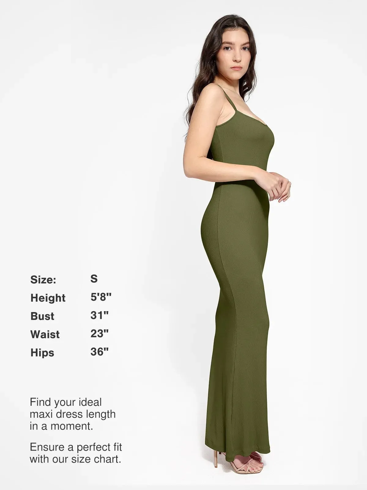 Shapewear Modal Slimming Maxi Slip Dress For Insiders