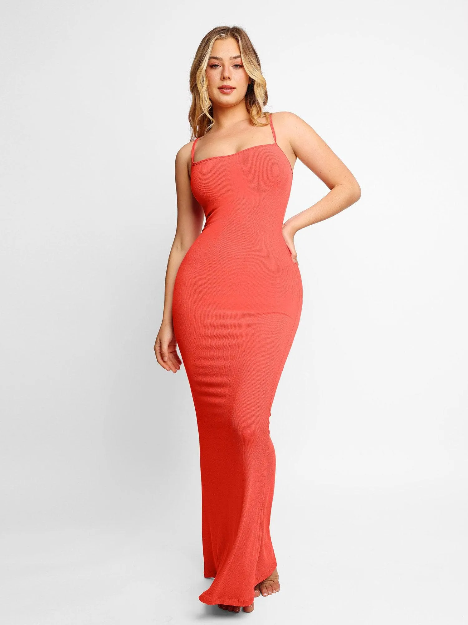 Shapewear Modal Slimming Maxi Slip Dress For Insiders