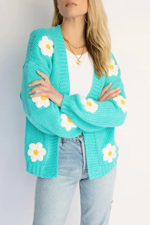 Simple Love Daisy Oversized Knit Cardigan - 5 Colors