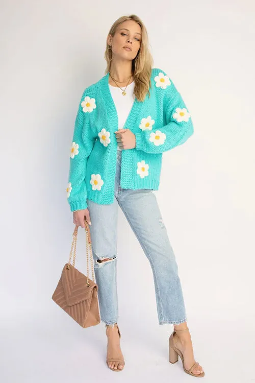 Simple Love Daisy Oversized Knit Cardigan - 5 Colors