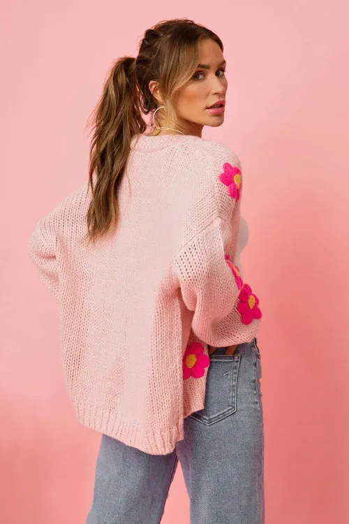 Simple Love Daisy Oversized Knit Cardigan - 5 Colors