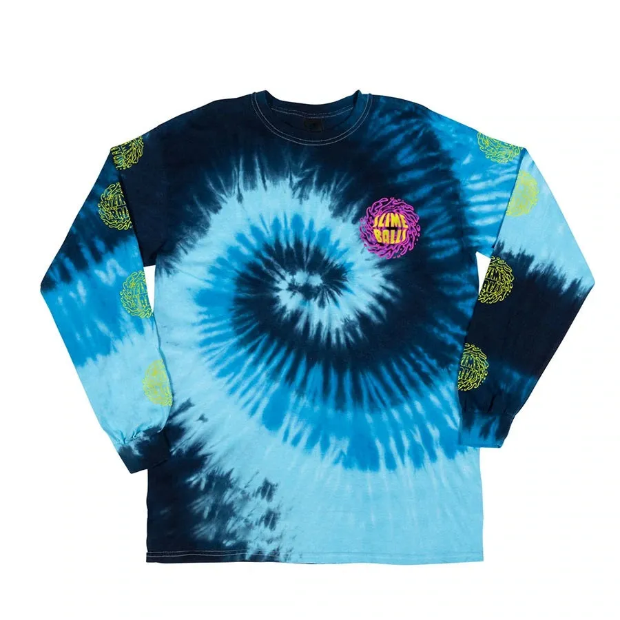 Slime Balls SB Logo Long Sleeve Mens T-Shirt - Blue Ocean