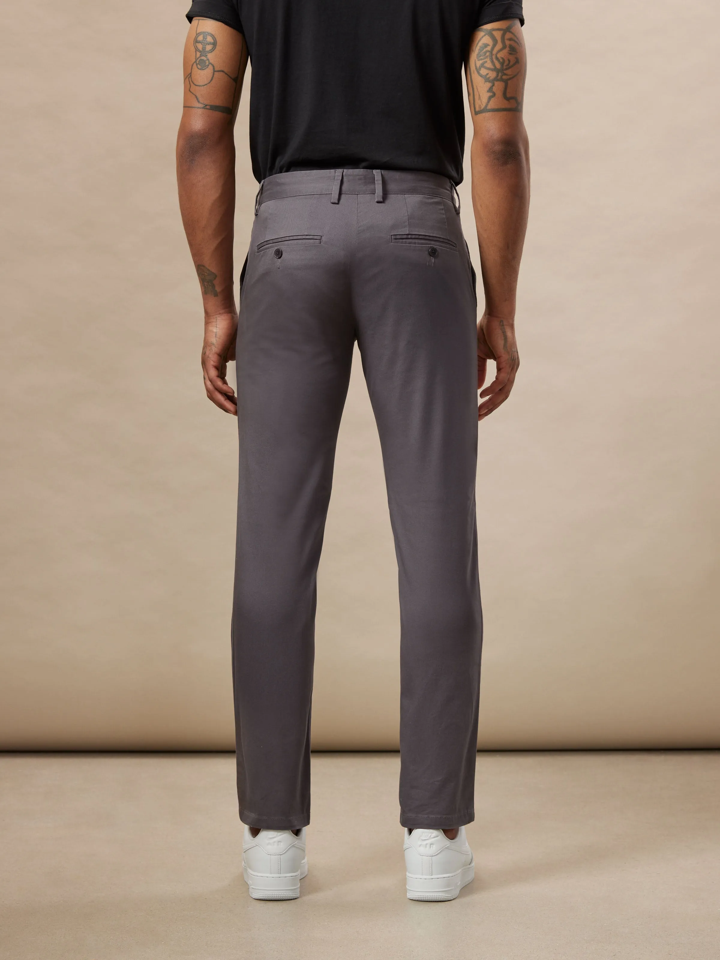 The Brunswick Slim Chino Pant in Iron Grey